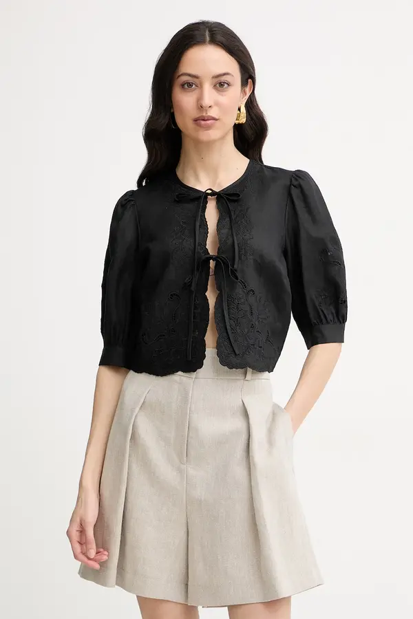 Twinset Twinset bluza za žene s lanom
