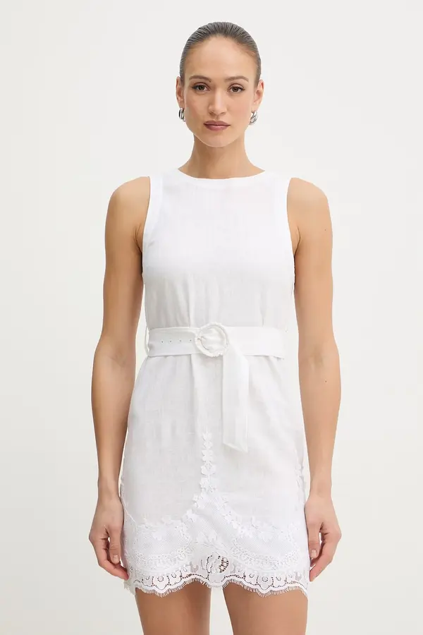 Twinset Twinset haljina od lana