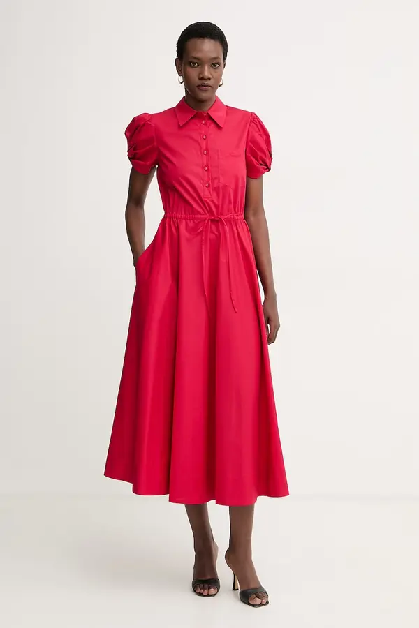 Twinset Twinset haljina od pamuka s elastanom