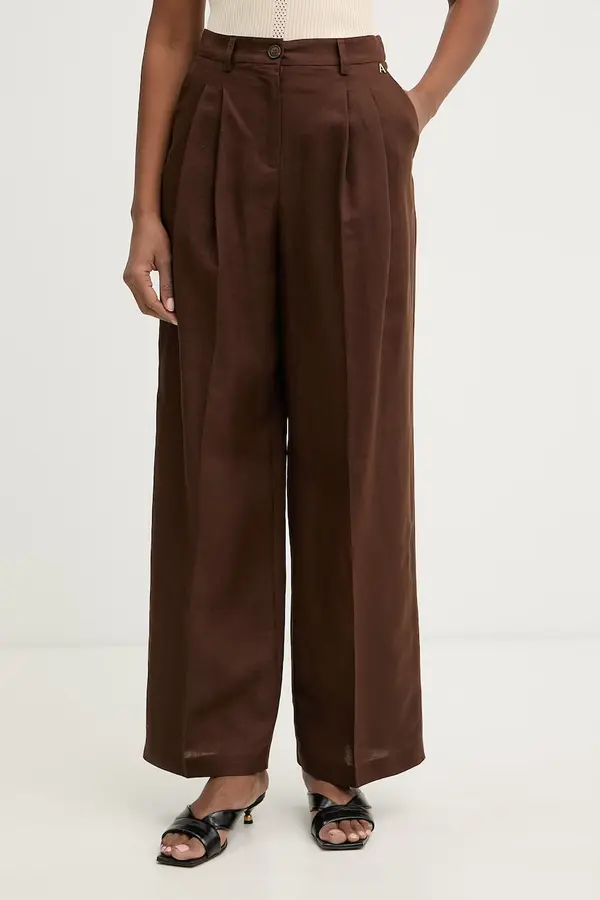Twinset Twinset Hlače od odijela za žene s lanom
