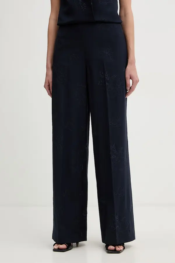 Twinset Twinset hlače za žene s viskozom