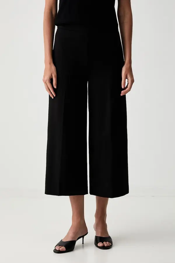 Twinset Twinset hlače za žene s viskozom
