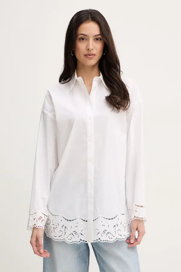 Twinset Twinset košulja za žene od pamuka
