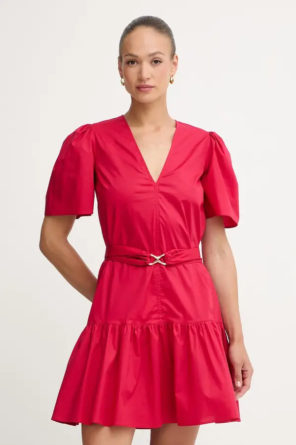 Twinset Twinset ljetna haljina od pamuka s elastanom