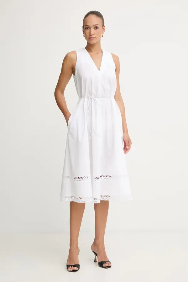 Twinset Twinset ljetna haljina od pamuka s elastanom
