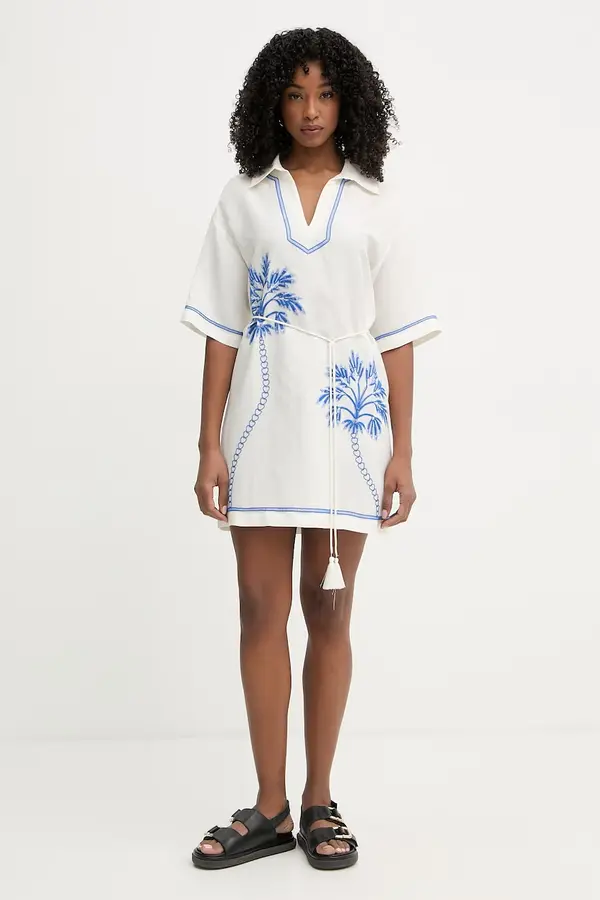 Twinset Twinset ljetna haljina s lanom