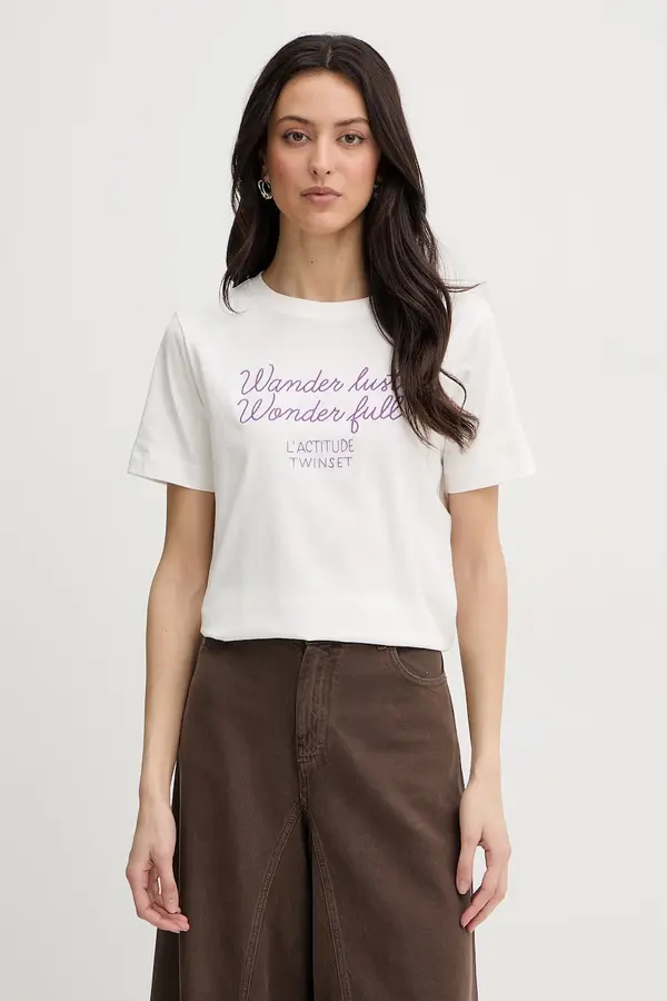 Twinset Twinset majica za žene od pamuka