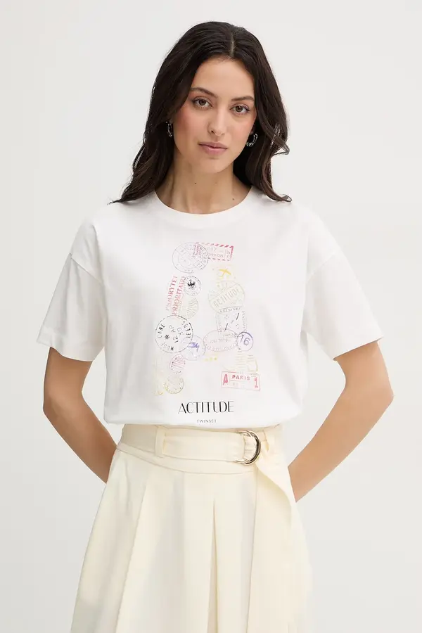 Twinset Twinset majica za žene od pamuka
