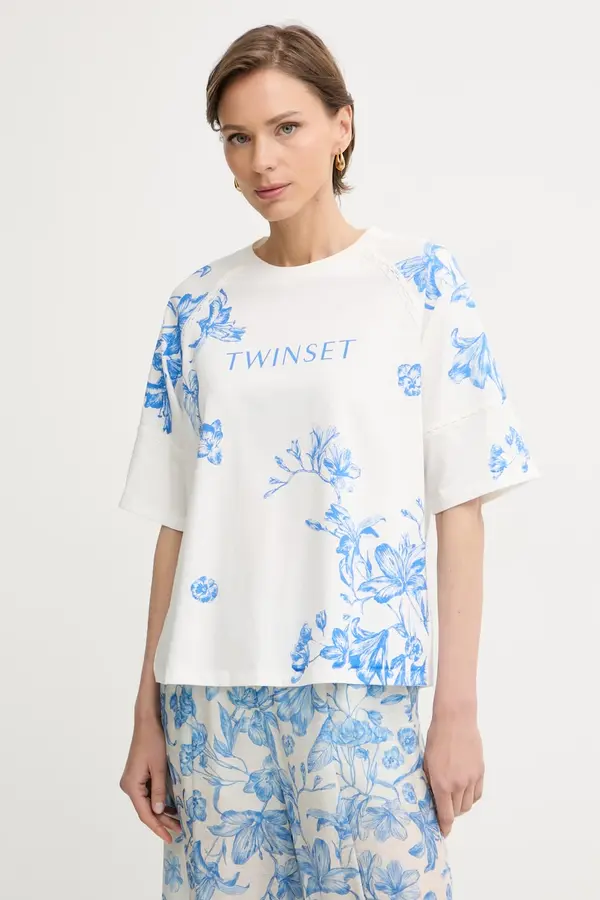 Twinset Twinset majica ženska s pamukom