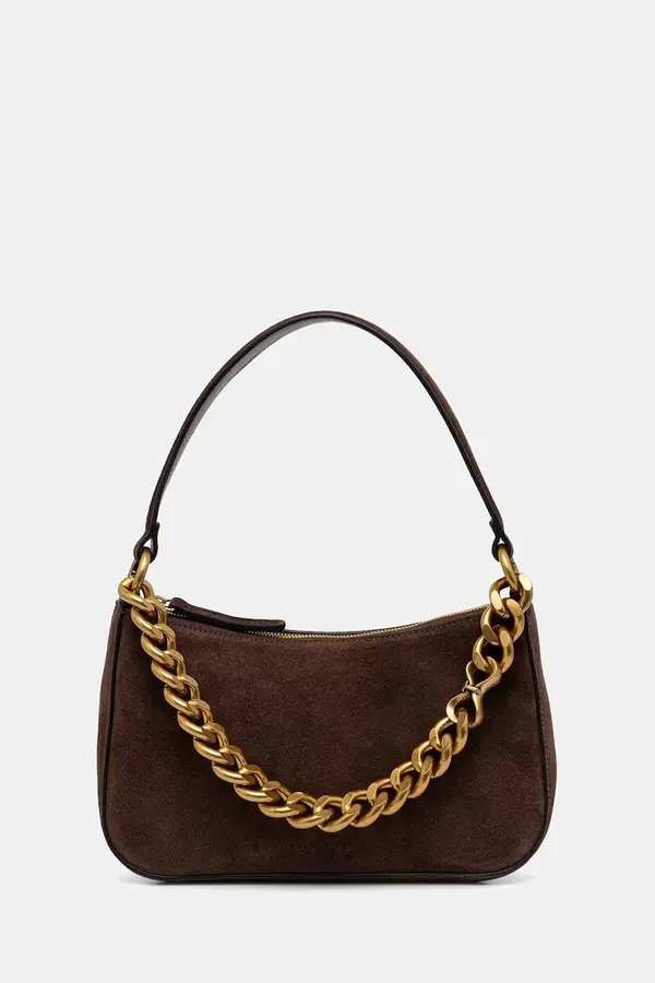 Twinset Twinset mala torba hobo za žene od brušene kože