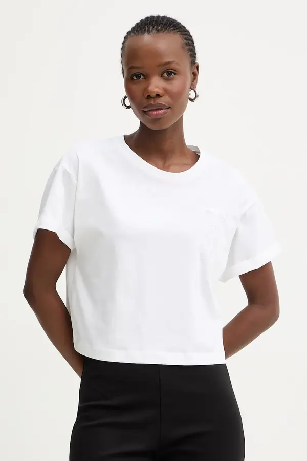 Twinset Twinset oversize majica kratkih rukava za žene od pamuka
