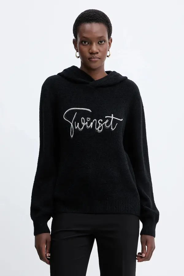 Twinset Twinset Pulover s dodatkom vune Twinset