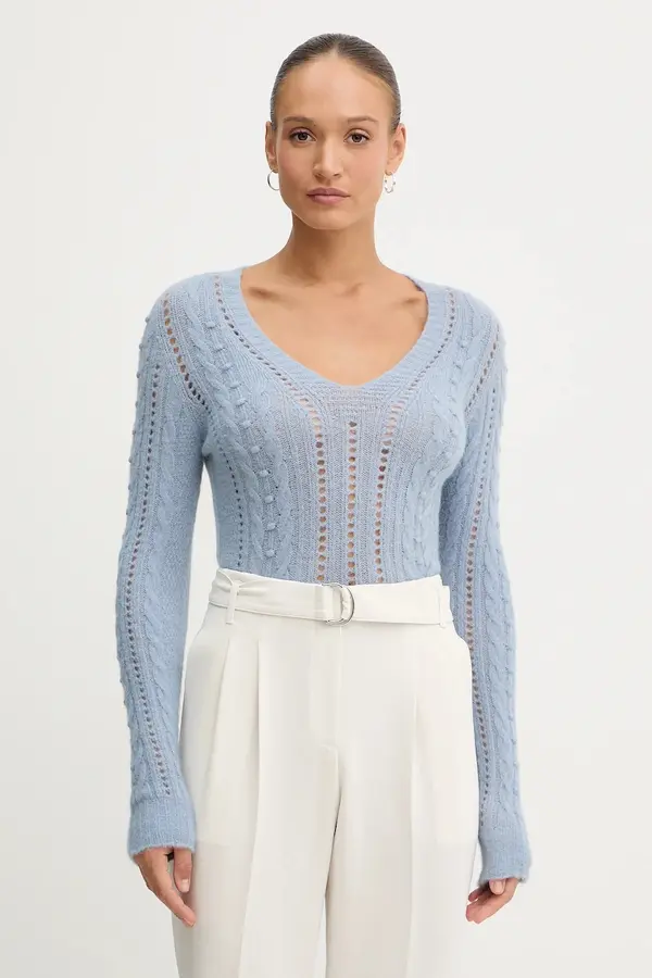 Twinset Twinset Pulover s dodatkom vune Twinset