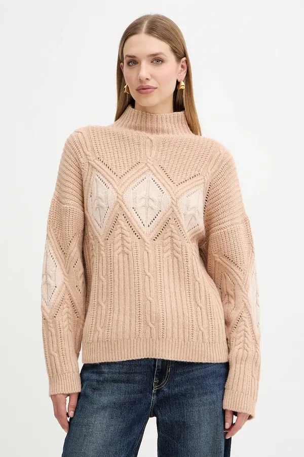Twinset Twinset Pulover s dodatkom vune Twinset