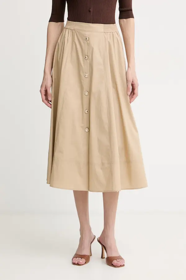 Twinset Twinset suknja od pamuka s elastanom