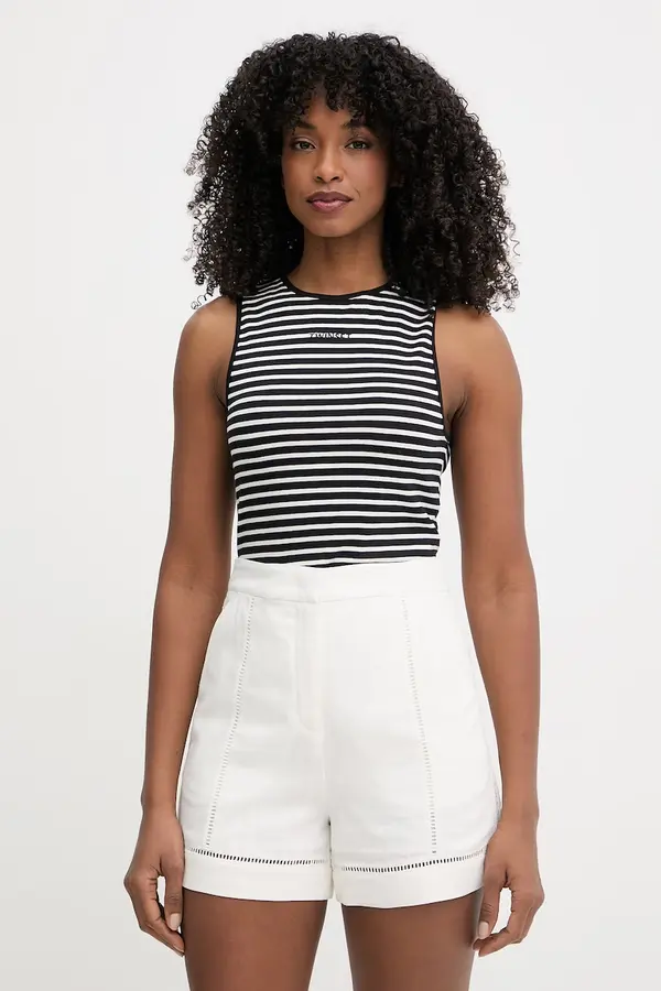 Twinset Twinset top za žene od pamuka s elastanom