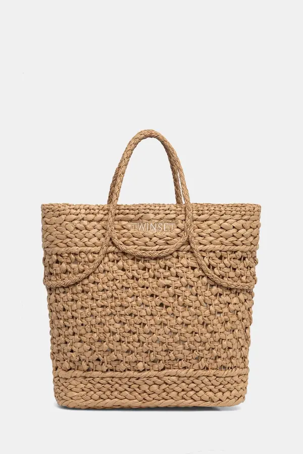 Twinset Twinset torba za plažu za žene pletena
