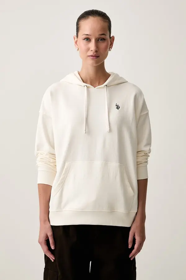U.S. Polo Assn. U.S. Polo Assn. dukserica sa kapuljačom za žene s pamukom DHM LB