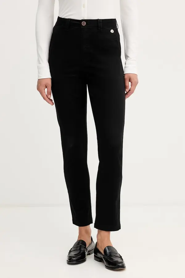 U.S. Polo Assn. U.S. Polo Assn. hlače chinos za žene od pamuka s elastanom Chino
