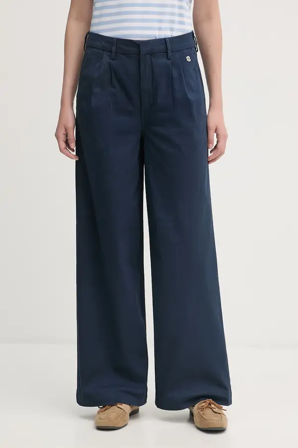 U.S. Polo Assn. U.S. Polo Assn. hlače ženske s pamukom FULL LENGTH WIDE LEG