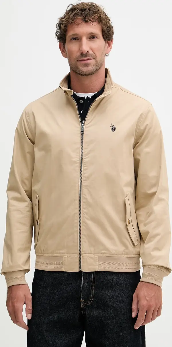 U.S. Polo Assn. U.S. Polo Assn. Prijelazna jakna za muškarce od pamuka Harrington