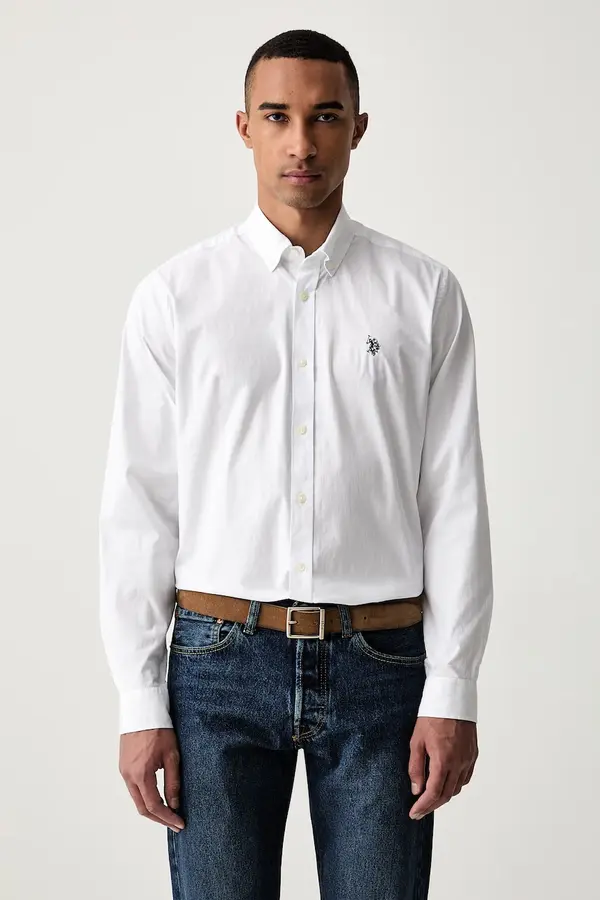 U.S. Polo Assn. U.S. Polo Assn. za muškarce od pamuka STRETCH COTTON POPLIN