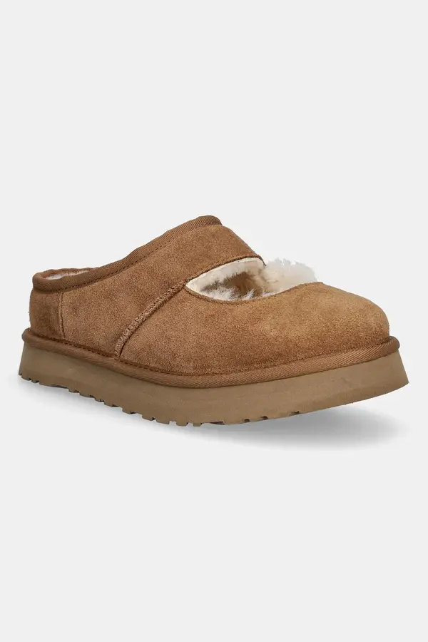 UGG UGG Dječje kućne papuče od brušene kože UGG BEA MARY JANE