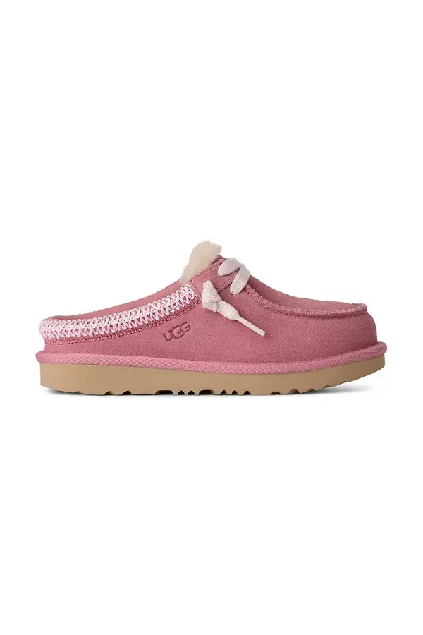 UGG UGG Dječje kućne papuče od brušene kože UGG TASMAN MULE
