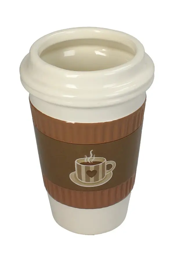 Ukrasna lončanica home & lifestyle Coffee Cup 16,5 x 11 x 11 cm Ukrasna lončanica home & lifestyle Coffee Cup 16,5 x 11 x 11 cm