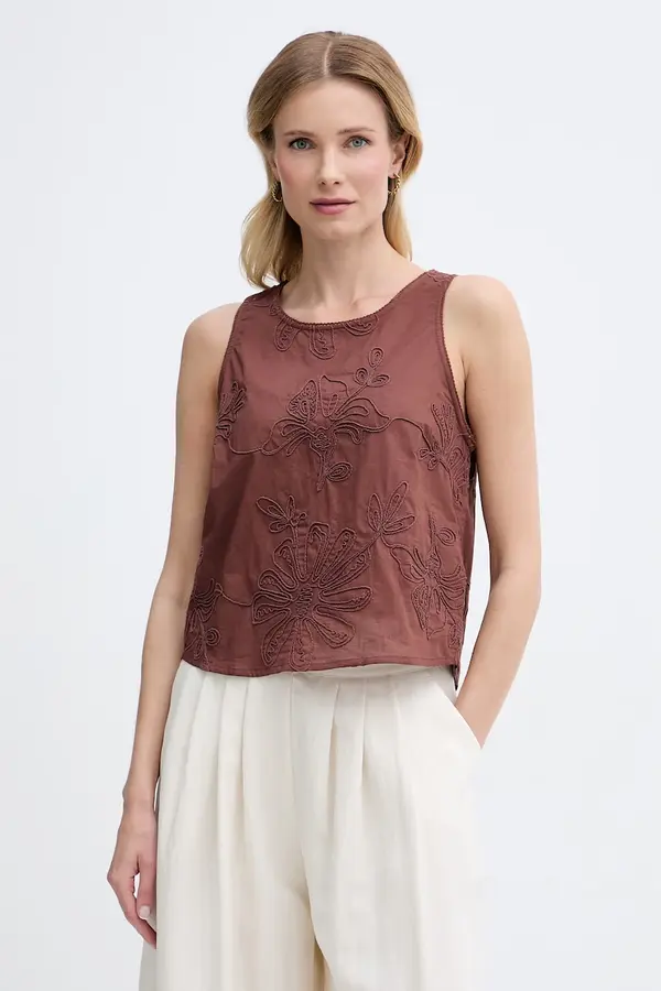 United Colors of Benetton United Colors of Benetton bluza za žene od pamuka