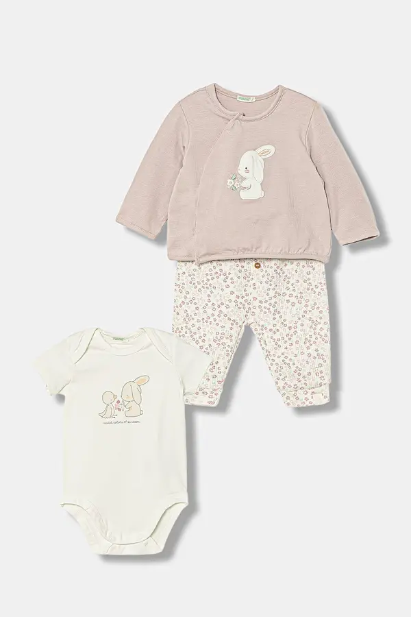 United Colors of Benetton United Colors of Benetton komplet za bebe od pamuka s elastanom