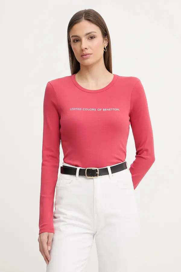 United Colors of Benetton United Colors of Benetton Pamučna majica dugih rukava United Colors of Benetton