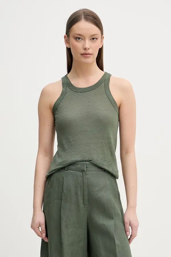 United Colors of Benetton United Colors of Benetton top ženski od lana