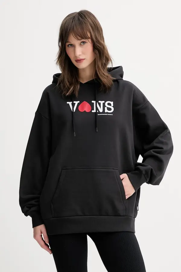 Vans Vans Dukserica sa kapuljačom za žene od pamuka