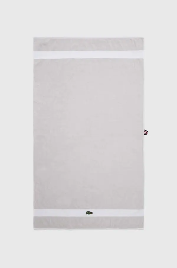 Lacoste Veliki pamučni ručnik Lacoste L Casual Argent 90 x 150 cm