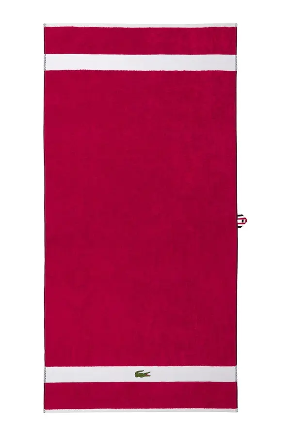 Lacoste Veliki pamučni ručnik Lacoste LCASUAL Bigarreau 90 x 150 cm
