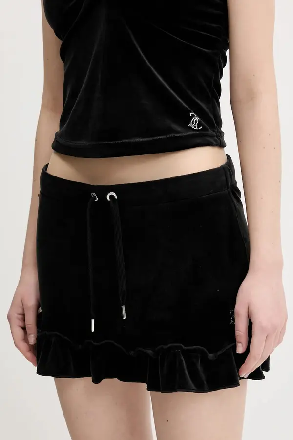 Juicy Couture Velur suknja Juicy Couture RUFFLE