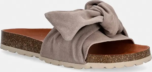 Verbenas Verbenas natikače s otvorenim prstima ženske od brušene kože ROXY VELOUR
