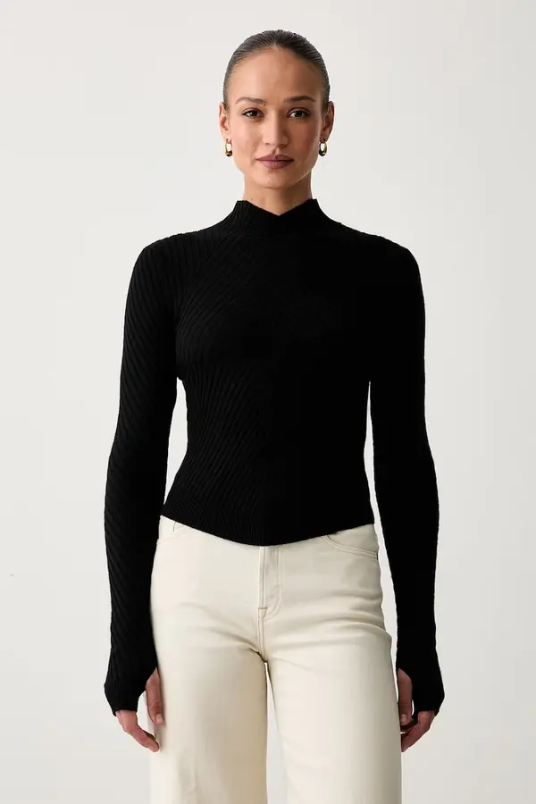 Victoria Beckham Victoria Beckham pulover za žene od merino vune