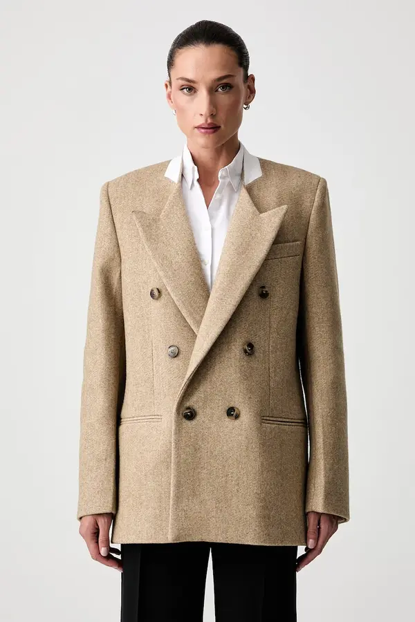 Victoria Beckham Victoria Beckham sako za žene s vunom Beatrice