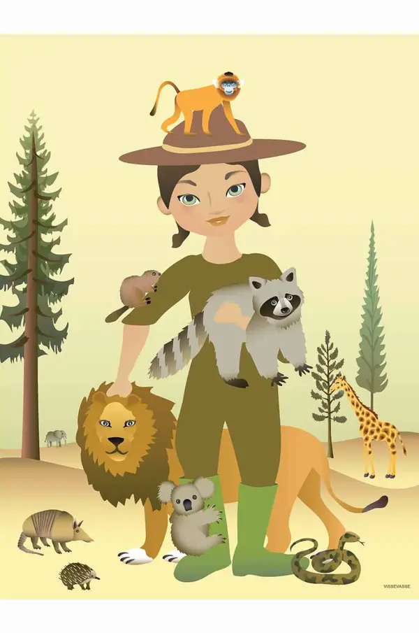 Vissevasse Vissevasse Plakat The Zookeeper 50x70 cm