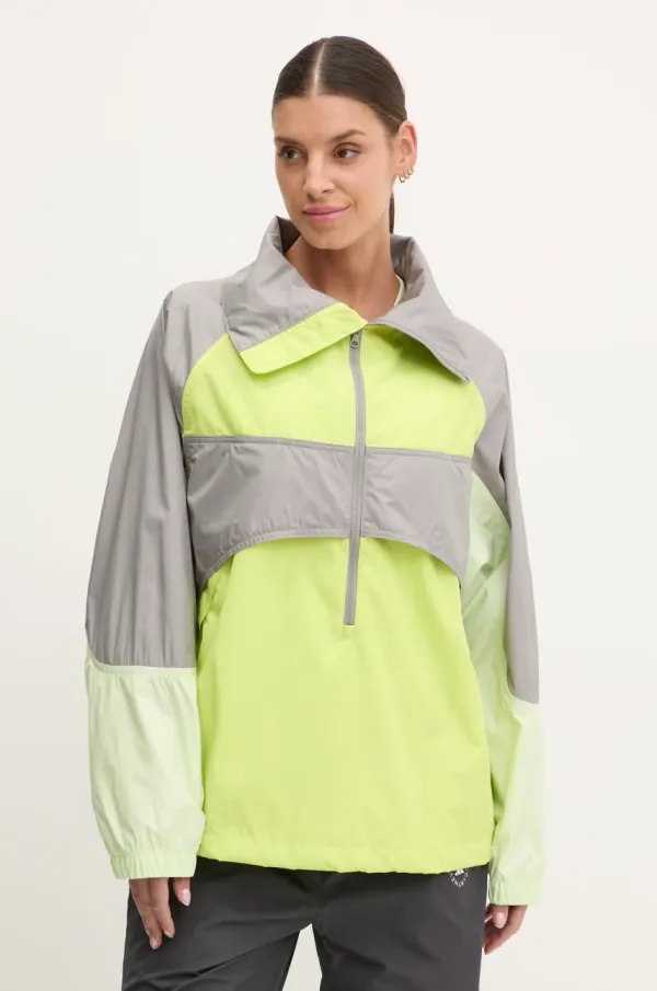 adidas by Stella McCartney Vjetrovka adidas by Stella McCartney TrueNature boja: zelena, za prijelazno razdoblje, oversize, JG1068