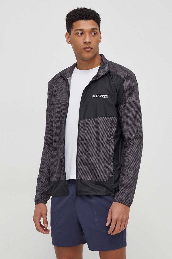 adidas TERREX Vjetrovka adidas TERREX boja: smeđa