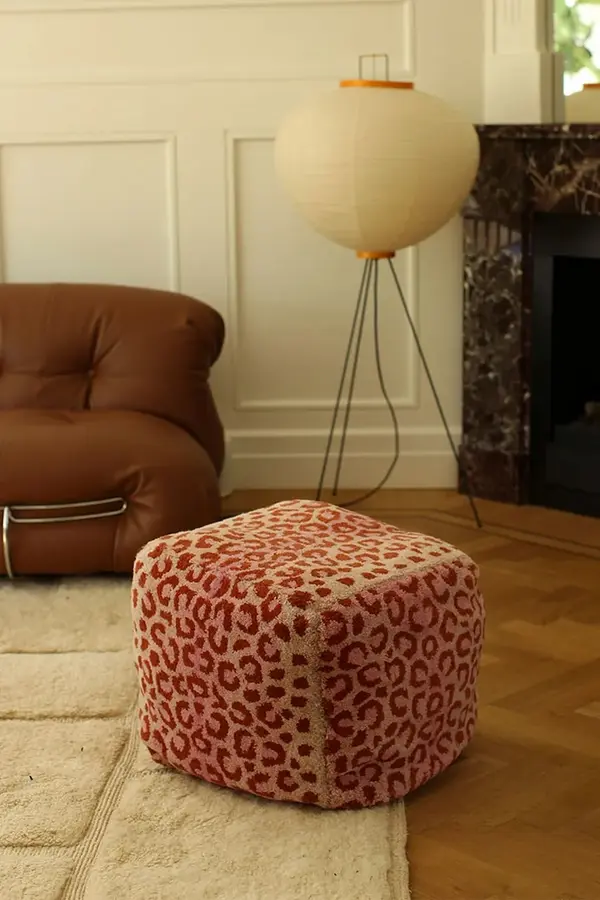 Doing Goods Vreća za sjednje Doing Goods Pink Leopard Pouf S