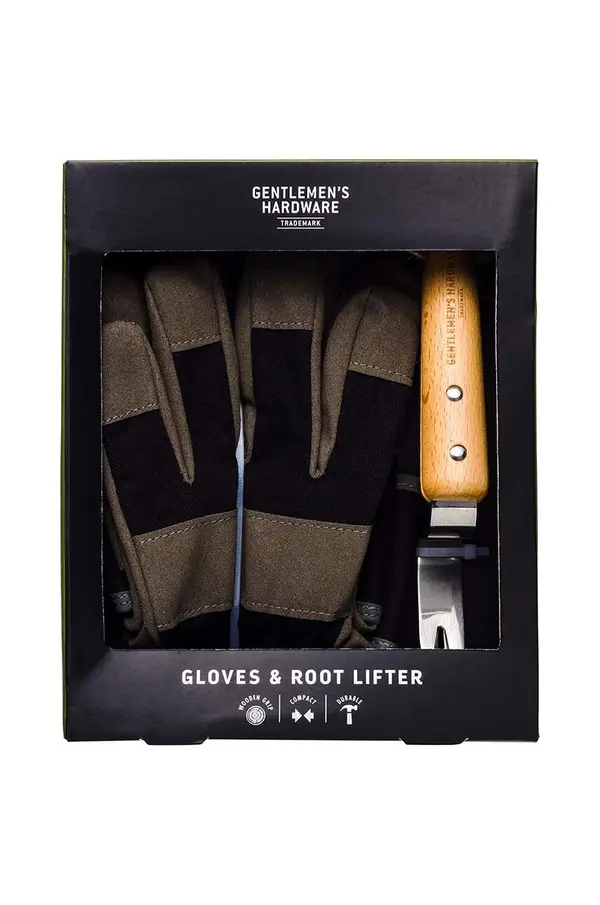 Gentlemen's Hardware Vrtlarski set Gentlemen's Hardware Leather Gloves & Root Lifter 2-pack