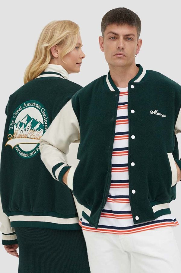 Mercer Amsterdam Vunena bomber jakna Mercer Amsterdam boja: zelena, za prijelazno razdoblje