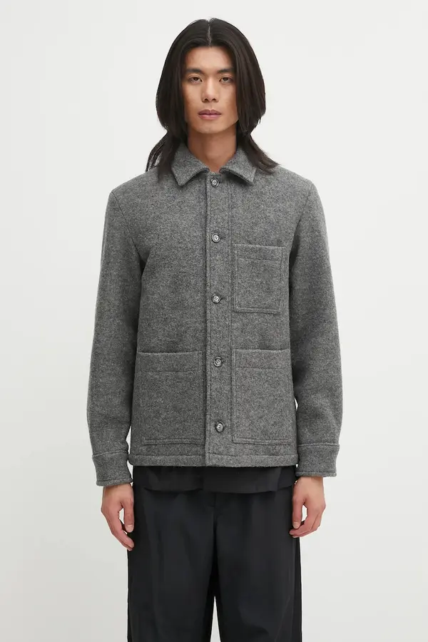 A.P.C. Vunena jakna A.P.C. veste emile logo