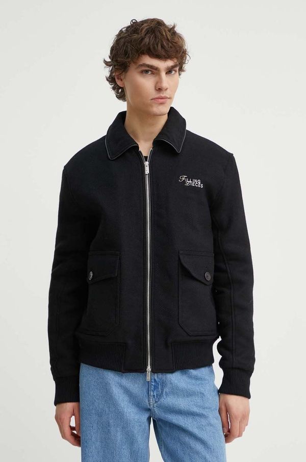 Filling Pieces Vunena jakna Filling Pieces boja: crna, za prijelazno razdoblje, 78634101861