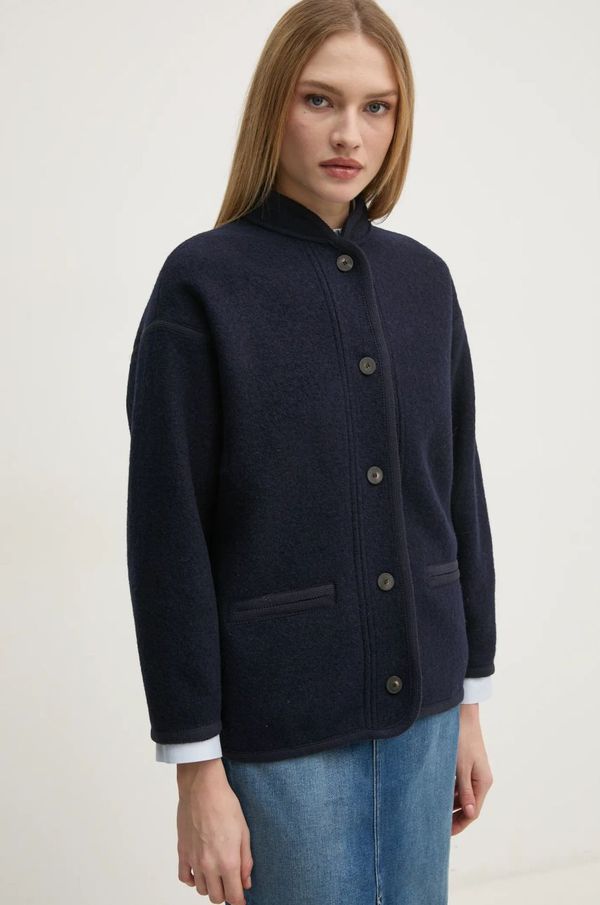 Hoss Intropia Vunena jakna Hoss Intropia boja: tamno plava, za prijelazno razdoblje, oversize, 5438456