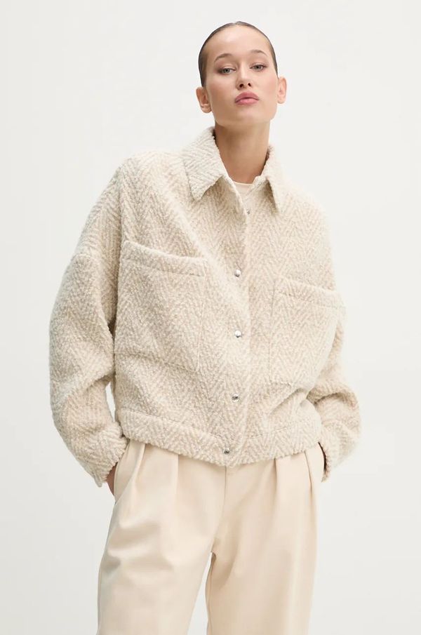 IRO Vunena jakna IRO boja: bež, za prijelazno razdoblje, WM07SEZRA